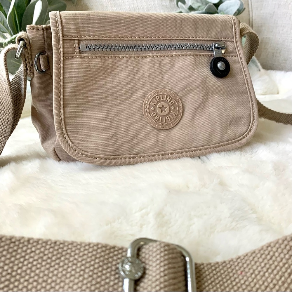 Kipling Beige/Taupe Crossbody Bag